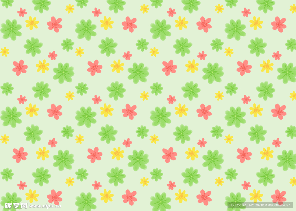 小清新碎花背景