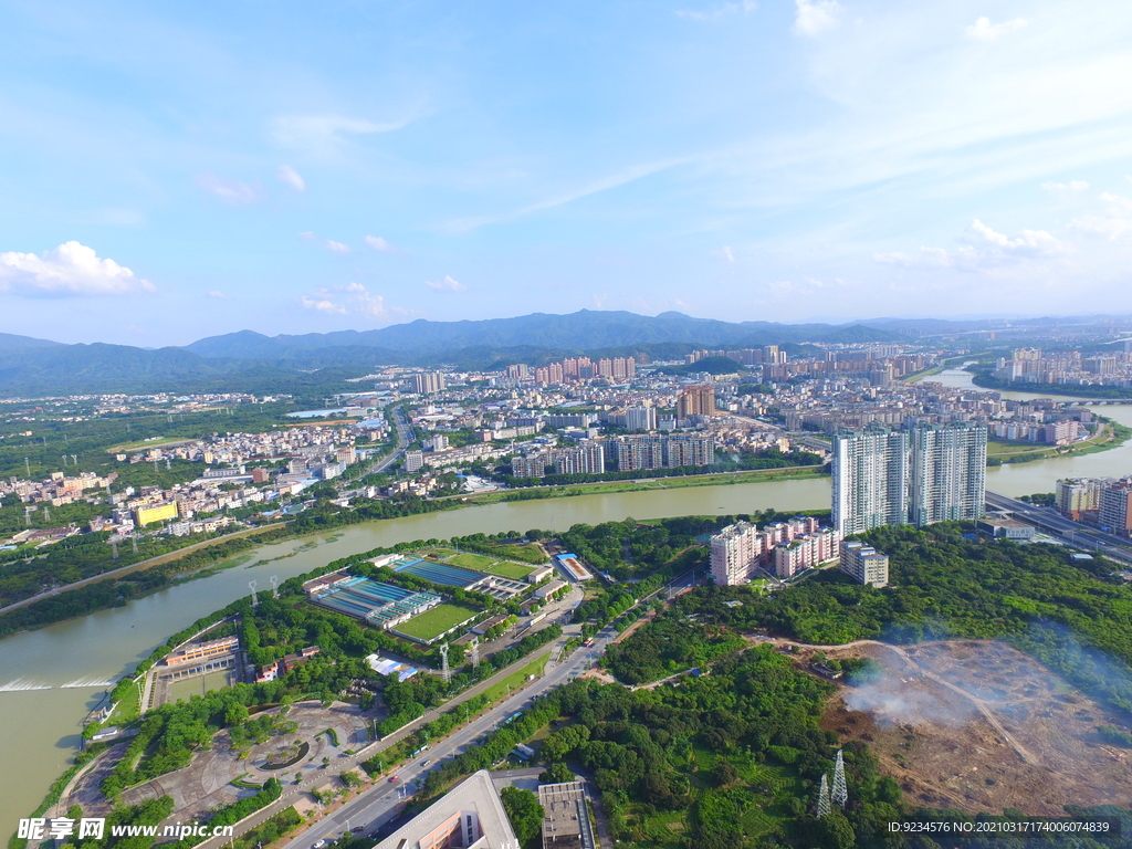 从化城市景色航拍