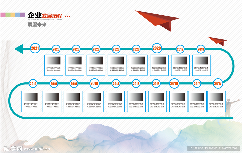 企业发展历程展板