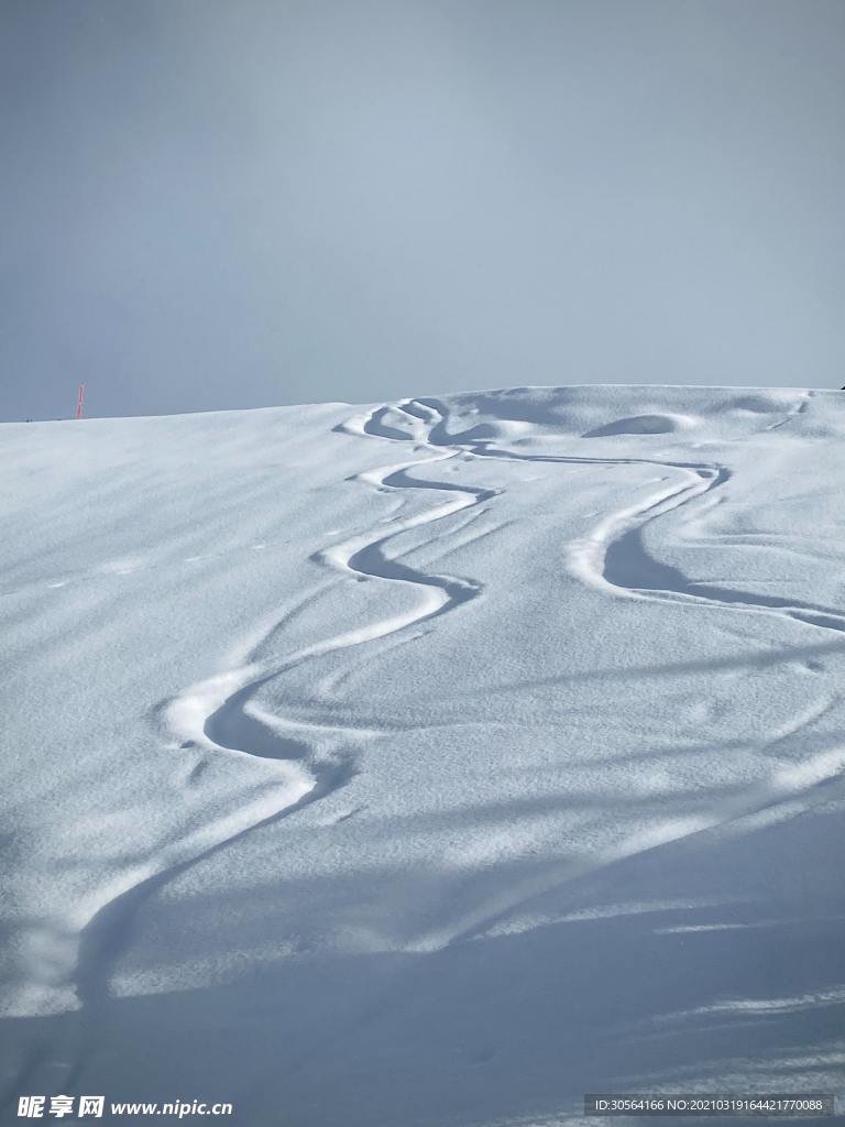 户外雪山自然生态背景素材