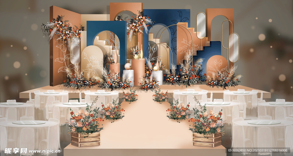 雅致现代风婚礼效果图