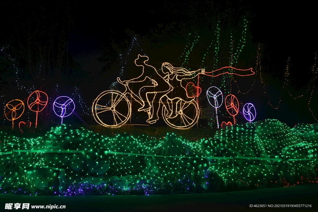 室外灯光节之见证爱情