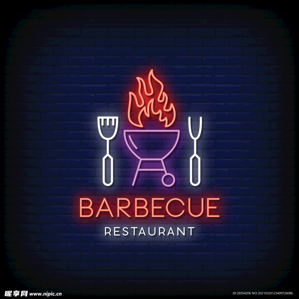 商业娱乐霓虹灯LOGO图片