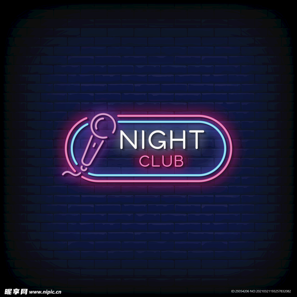 商业娱乐霓虹灯LOGO图片