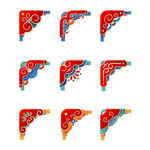 复古风格国潮古风边角装饰