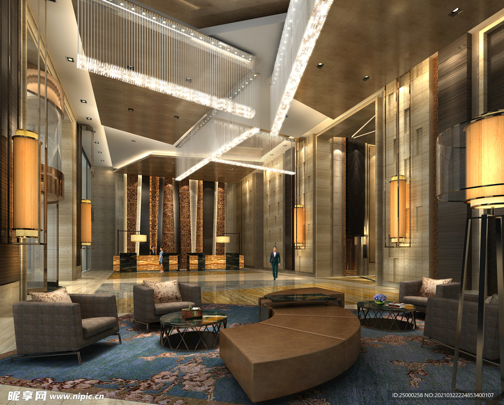 现代 酒店 大厅