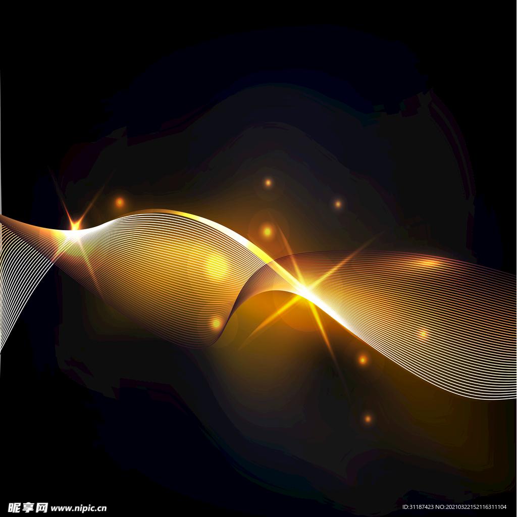 彩色渐变线条发光背景