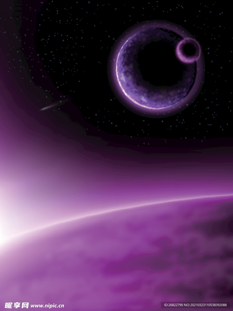 紫色星球背景