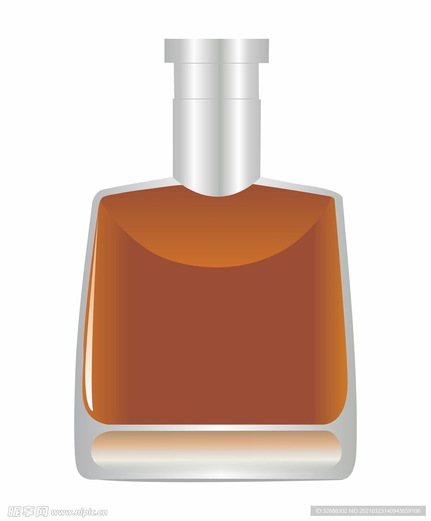 异形酒瓶矢量图