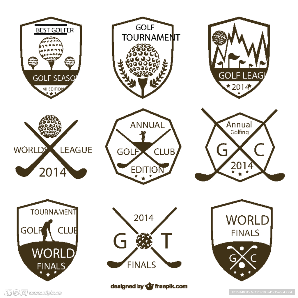 高尔夫运动标签