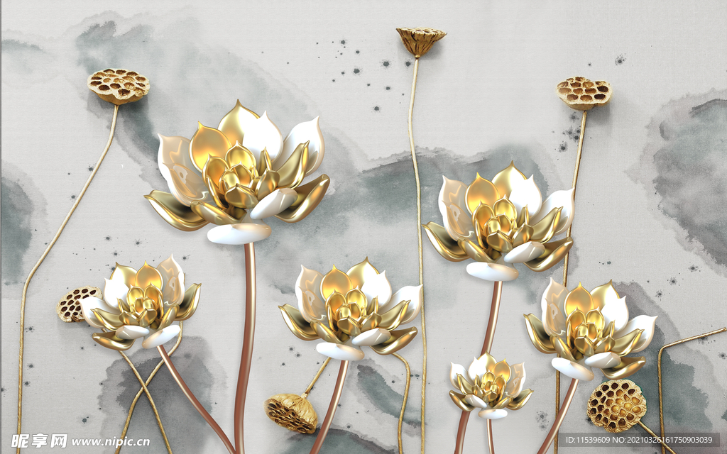 现代轻奢客厅背景墙