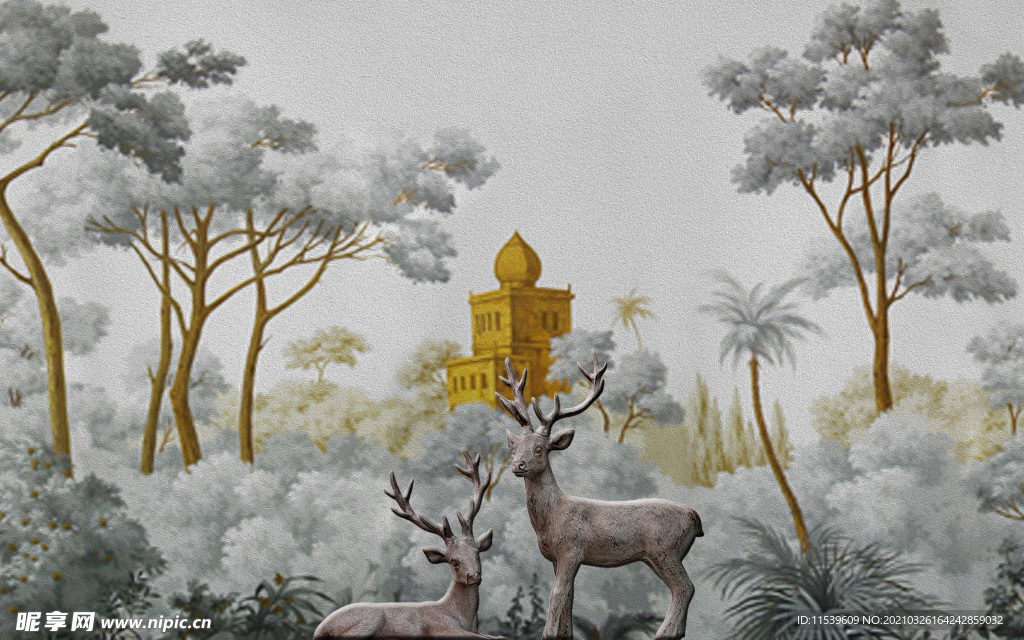 客厅装饰画 现代中式壁画