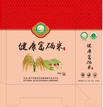 富硒米外包装平面图