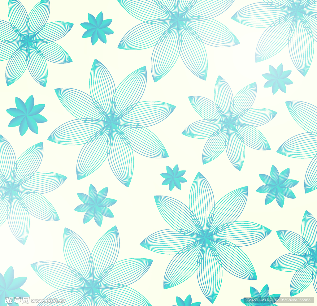 免扣花纹花瓣线条纹理花朵