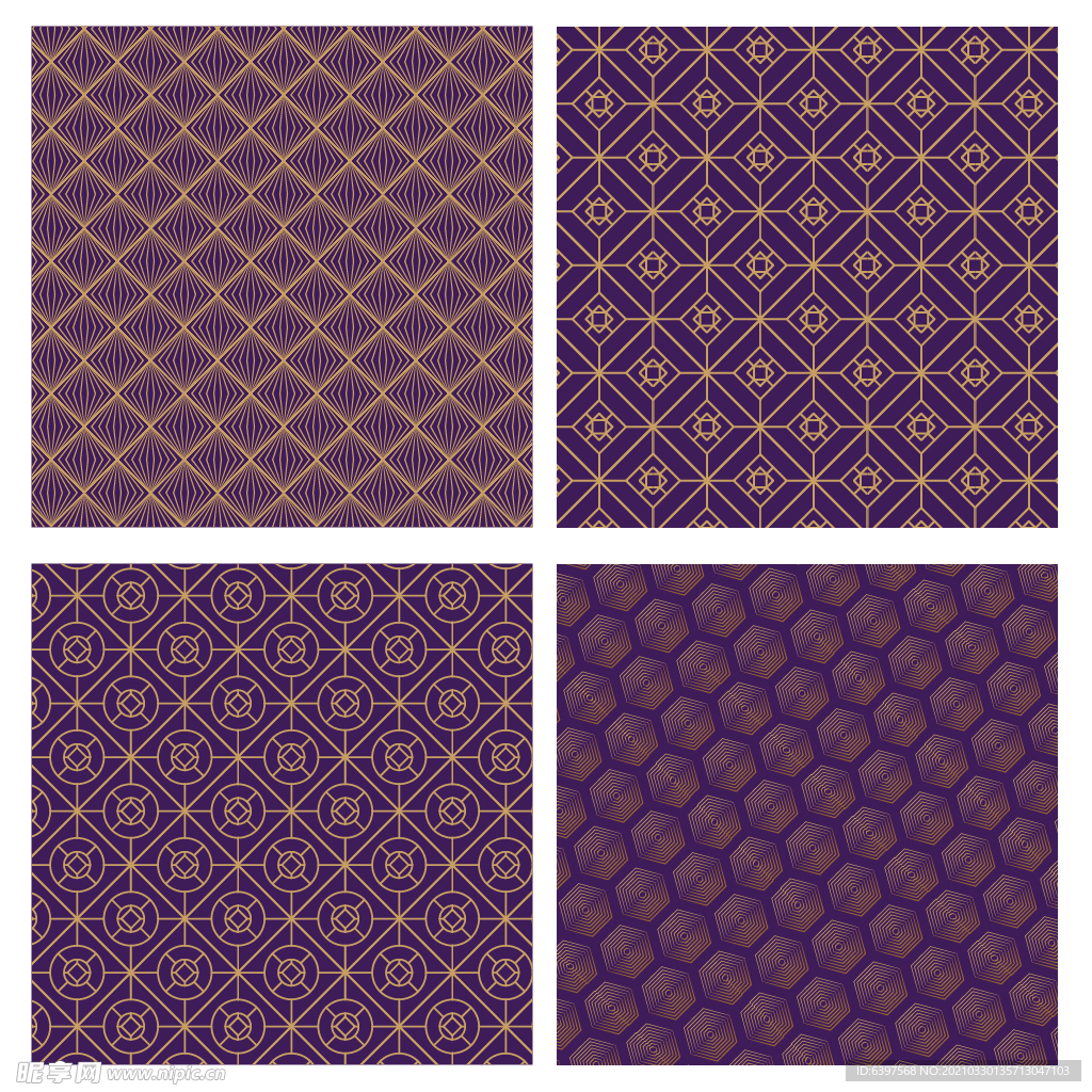 几何图形花布底纹