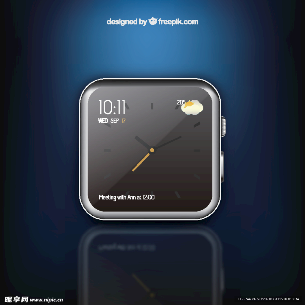 智能手表图标矢量