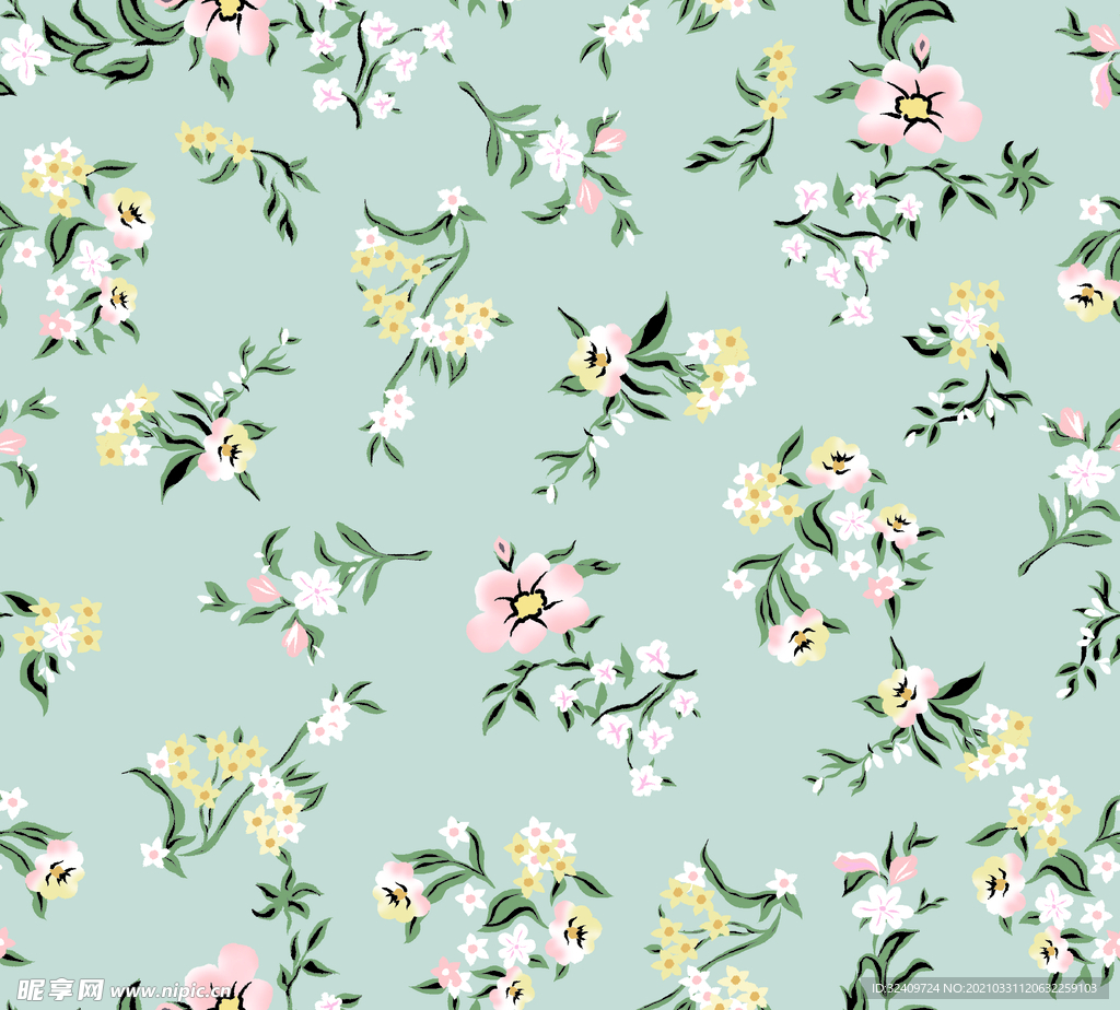 大牌 碎花 花卉