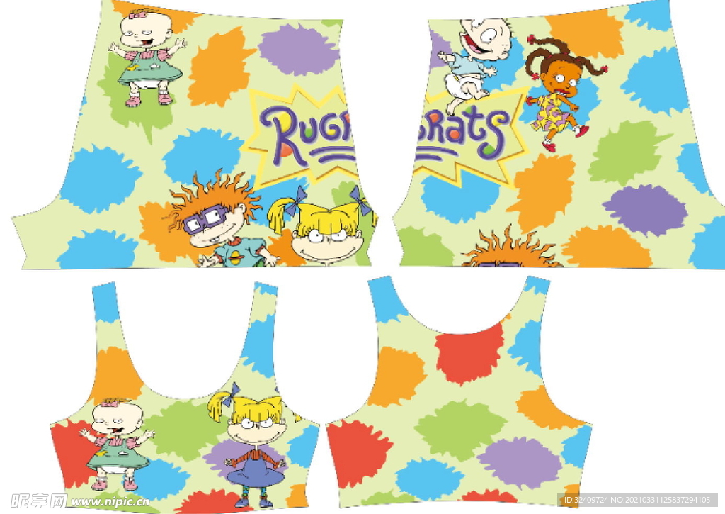 大牌 卡通 印花