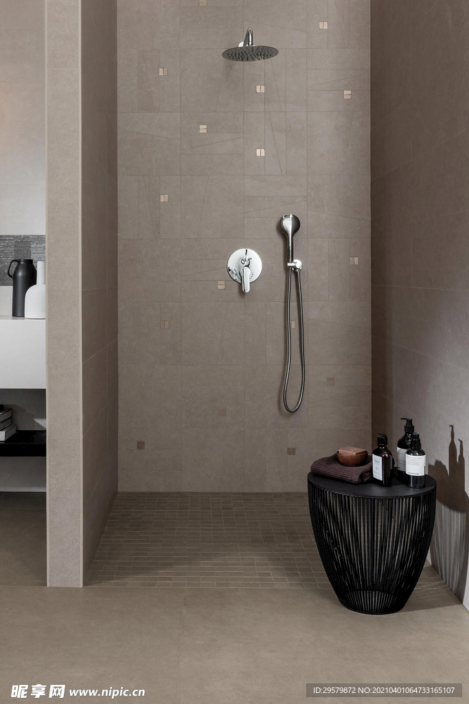 现代意式 瓷砖岩板效果图