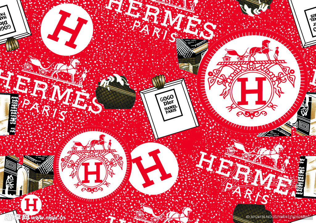 大牌 方巾 数码印花 丝巾 链