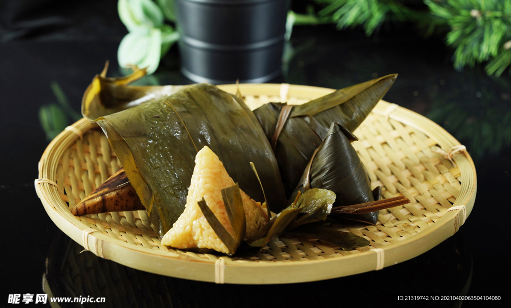 静物拍摄粽子