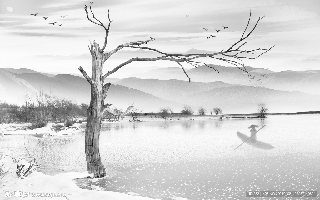 装饰画 花鸟画 新背景墙 瓷砖