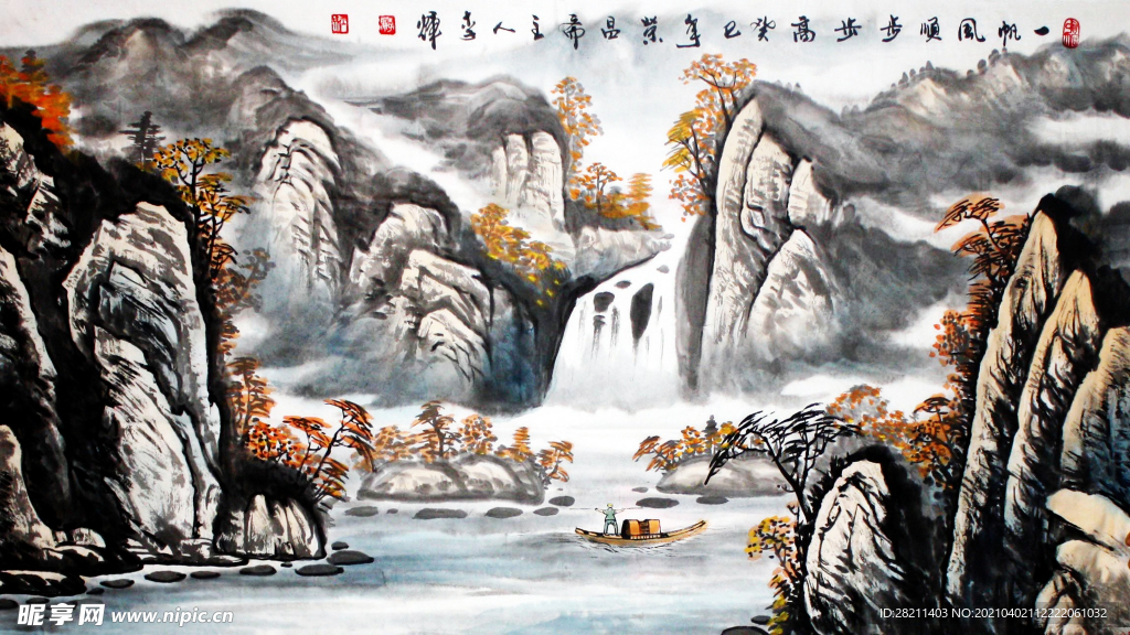 装饰画 花鸟画 新背景墙 瓷砖