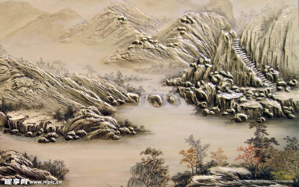 装饰画 新背景墙 瓷砖背景墙