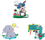 大象 兔子 恐龙