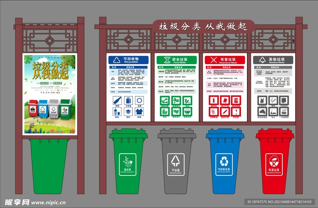 垃圾分类亭