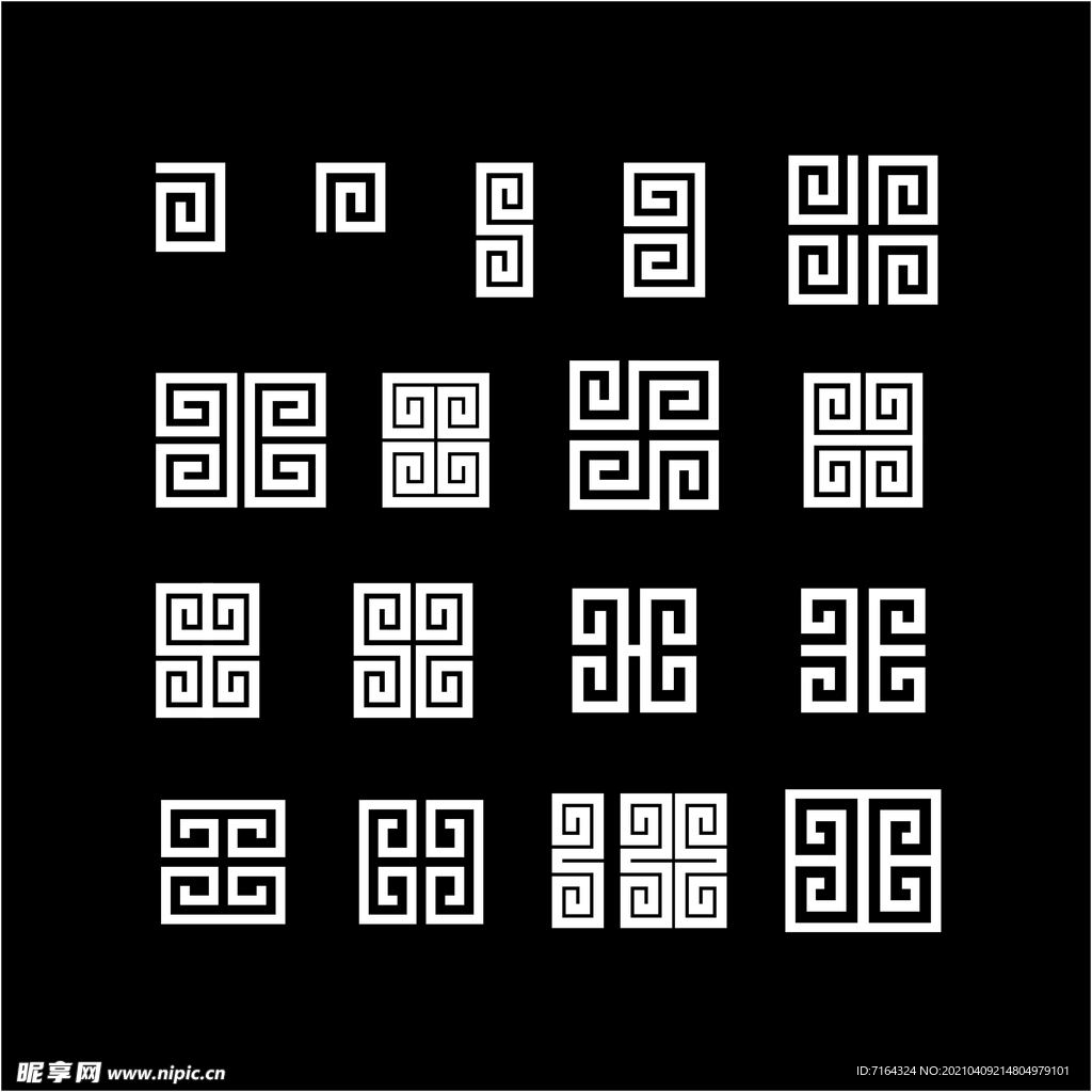 中国风回纹素材