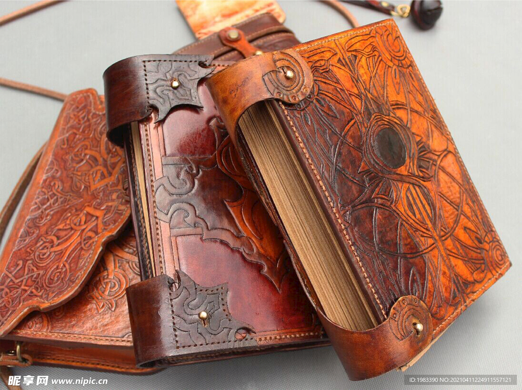 皮雕技艺成品作品