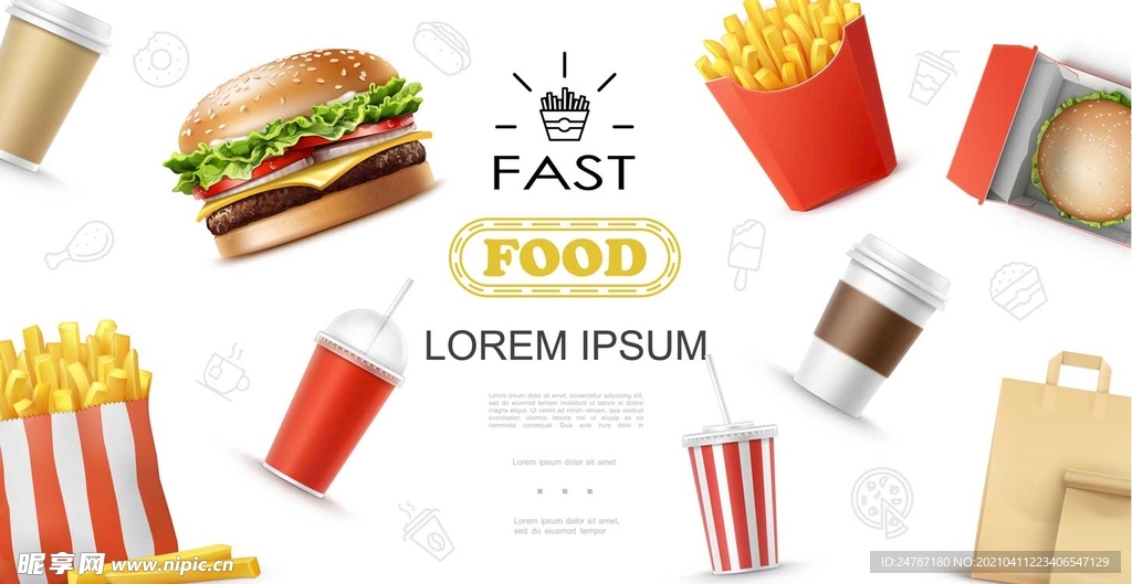 快餐海报