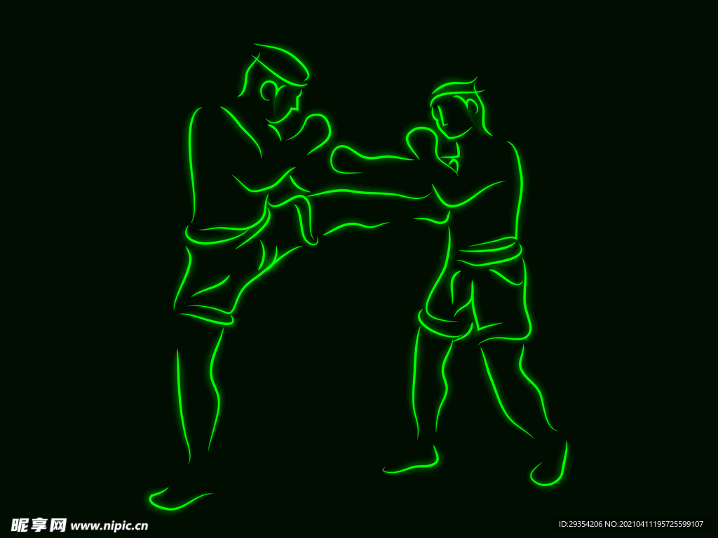 自由搏击对打图片