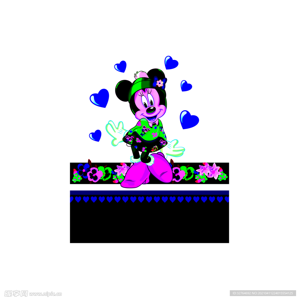 米妮  米老鼠 大牌花型