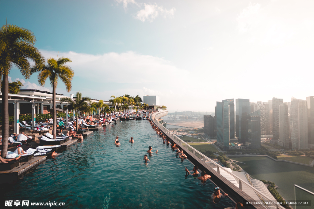 新加坡滨海湾金沙酒店旅游景区
