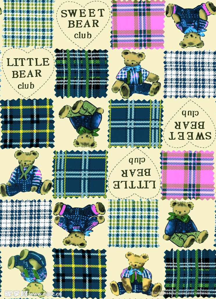 格子小熊