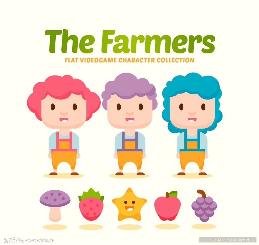 卡通农场游戏人物