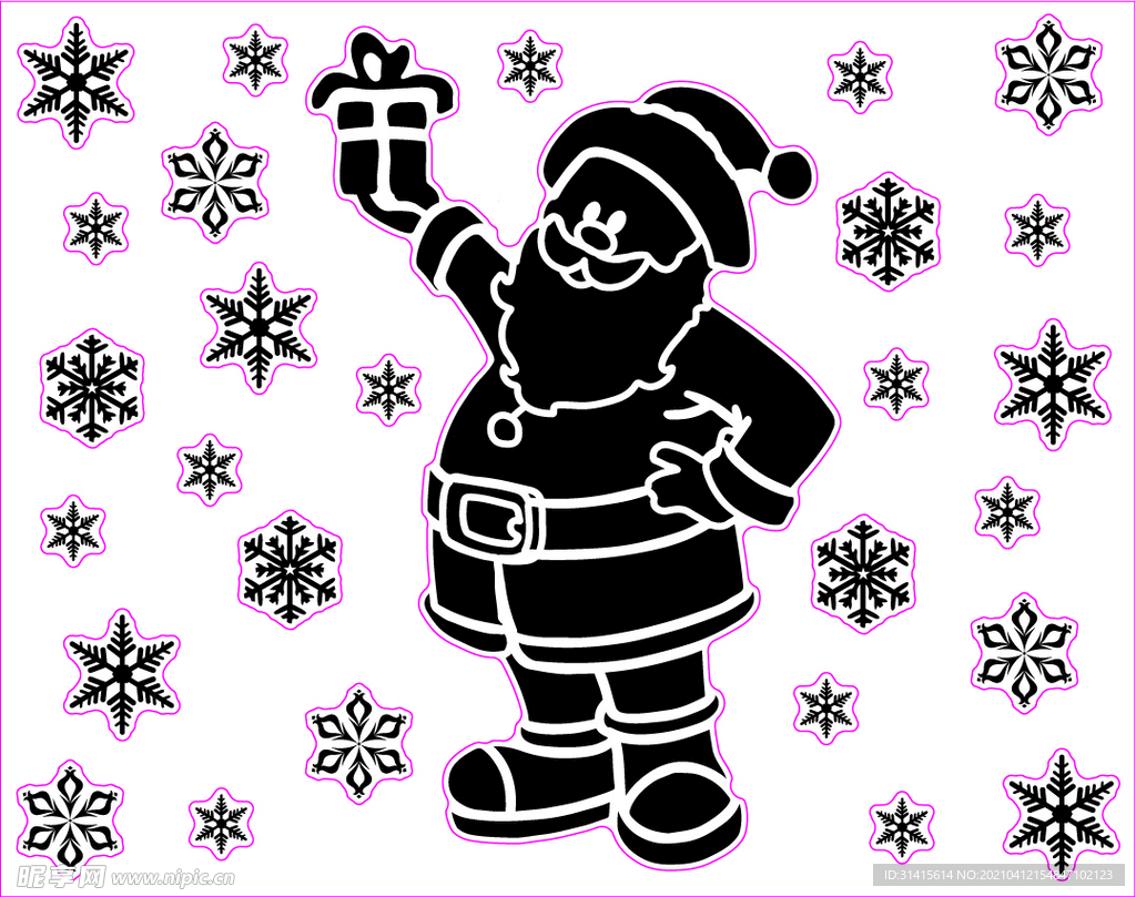 圣诞系列矢量图 老人