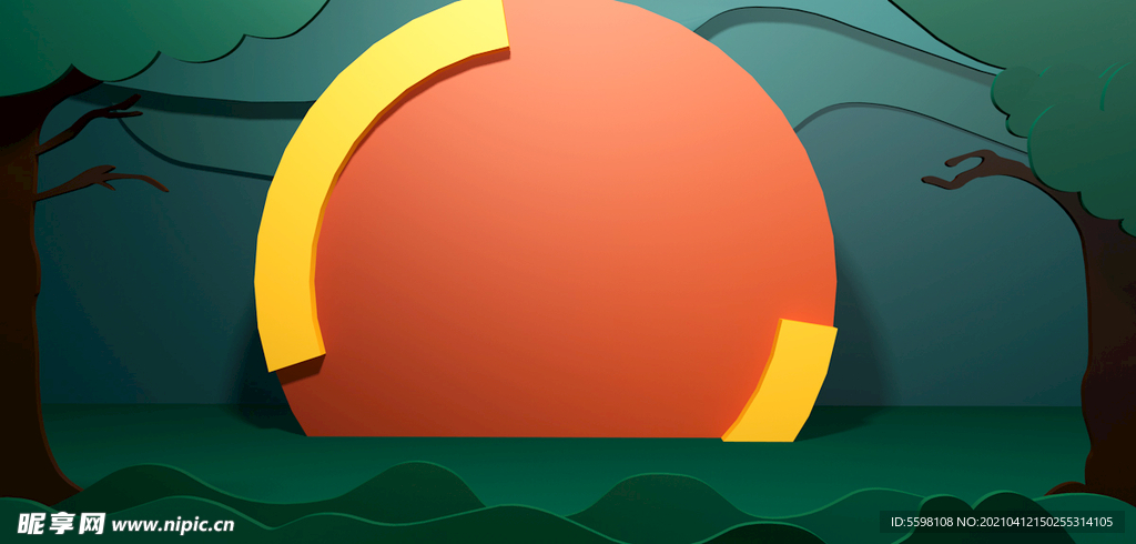 场景 banner 绿色