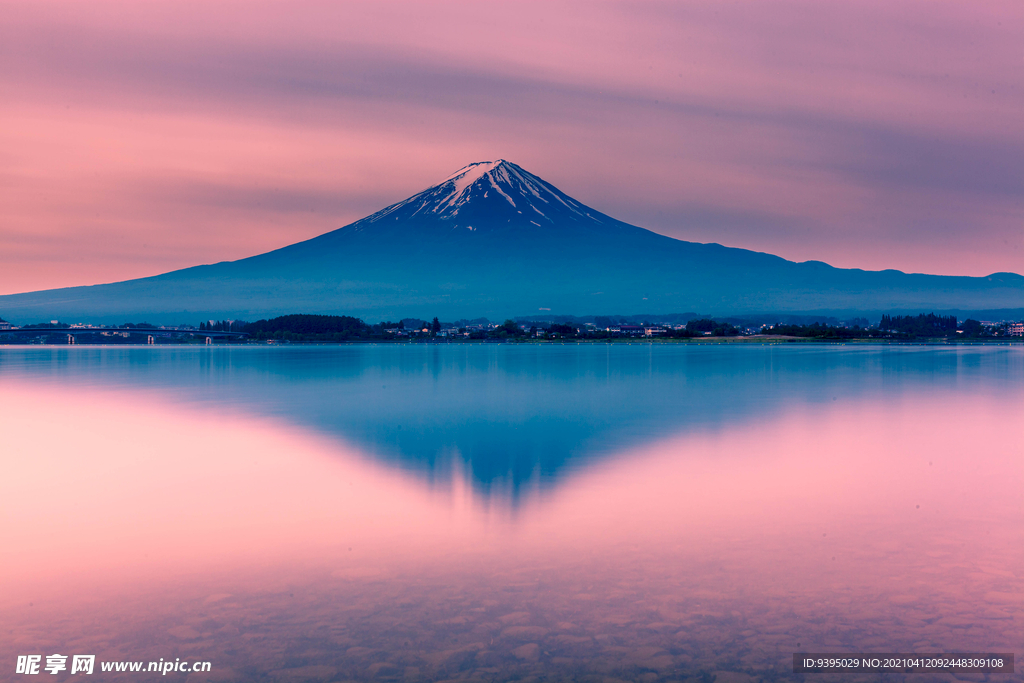 日本富士山夕阳