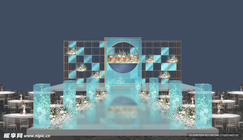 手绘婚礼 花艺 玫瑰 白色花