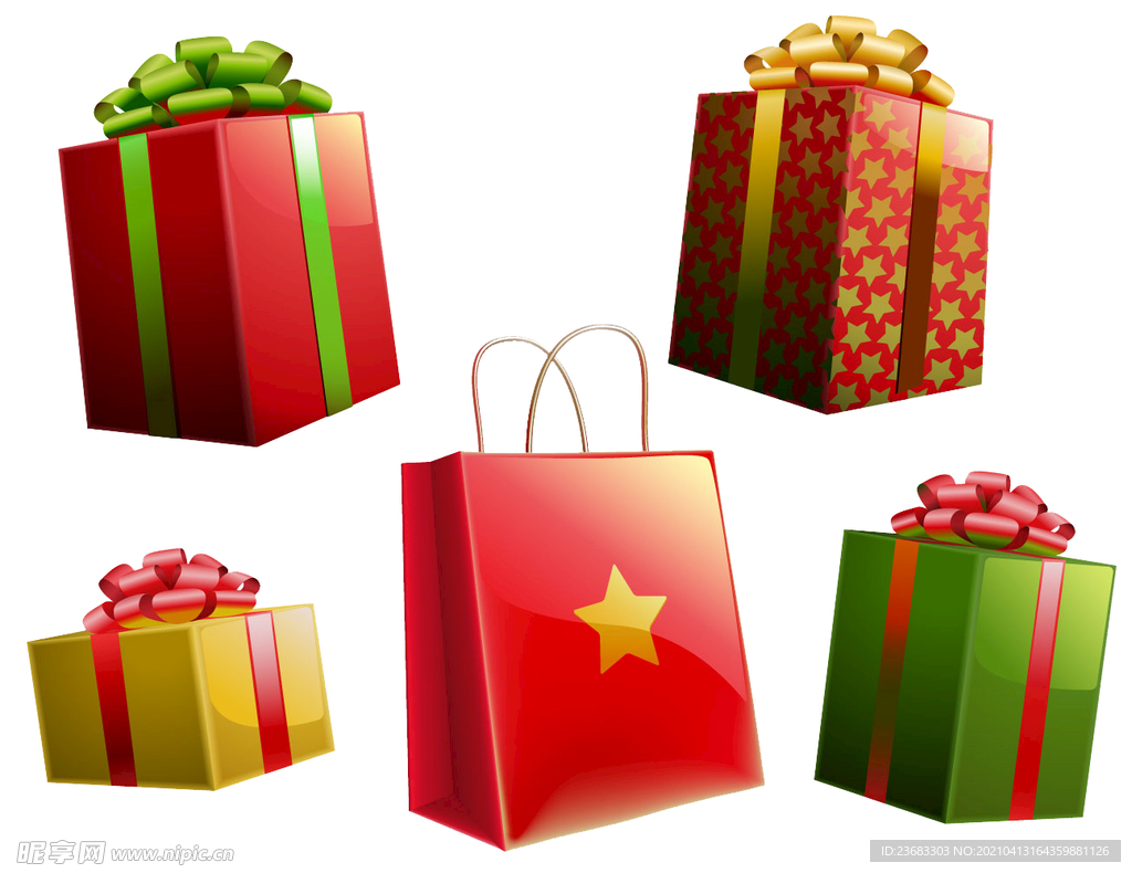 礼品盒礼品袋素材