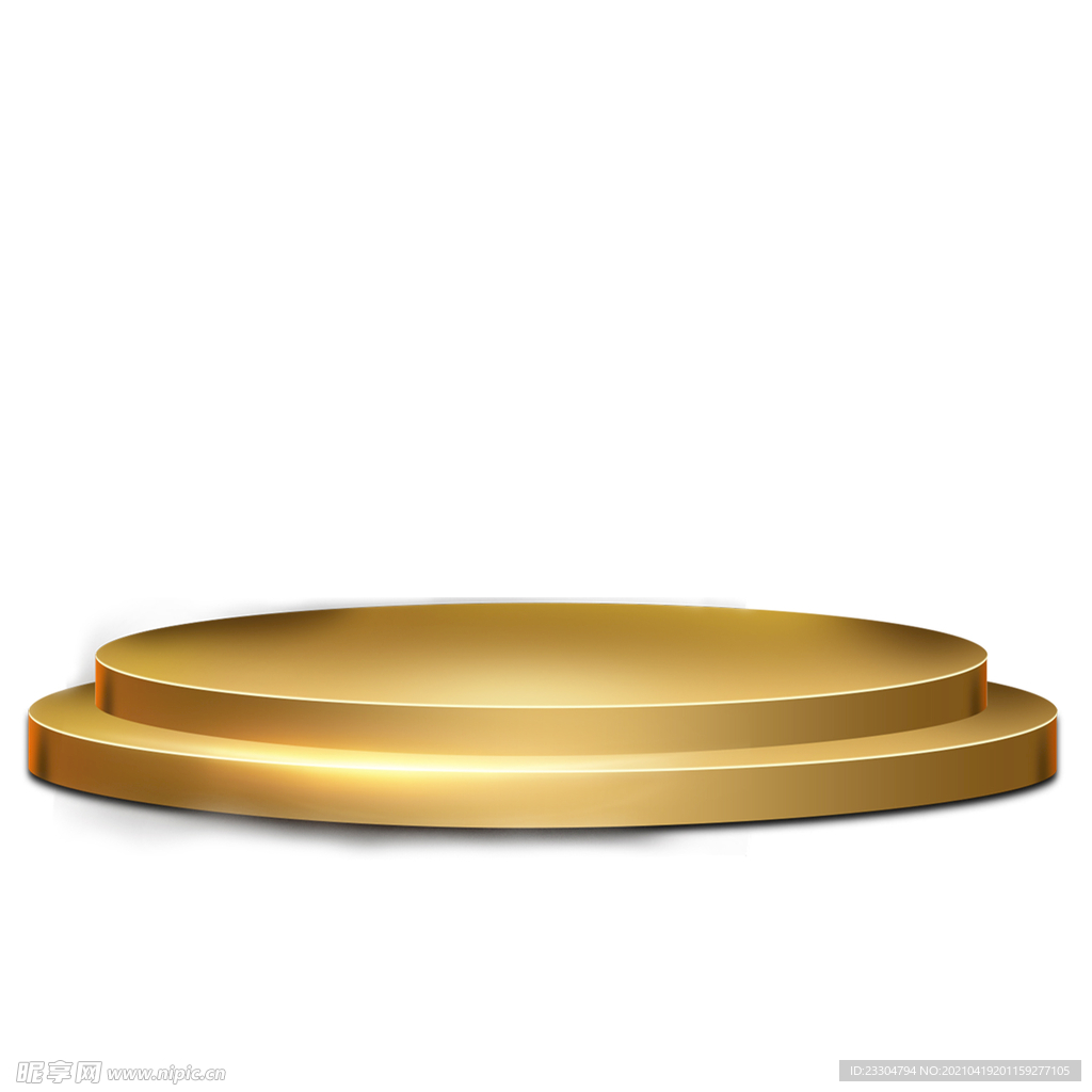 金色电商舞台装饰商品台