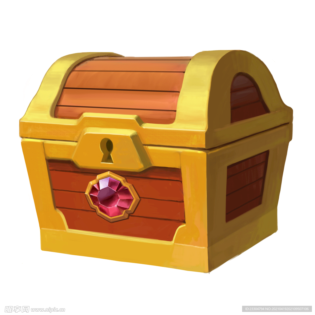 双十二电商宝箱木箱子