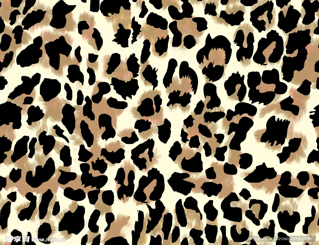 豹纹 大牌 数码印花 涂鸦