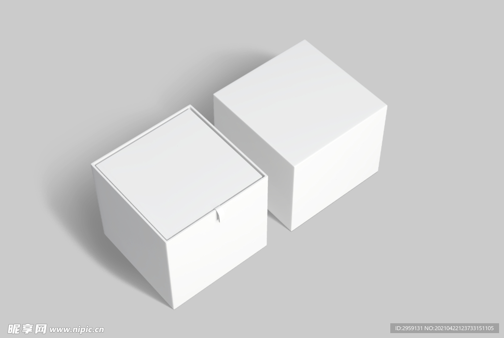 包装盒样机 抽拉盒 首饰盒