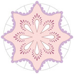 彩色曼陀罗纹理 婚礼灯罩平面图