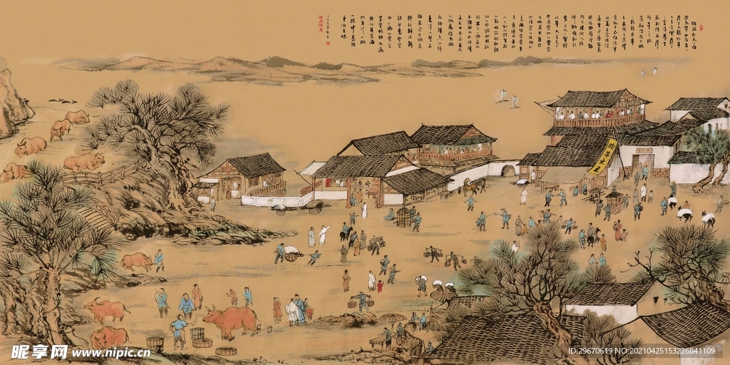 清明上河图图片   分层