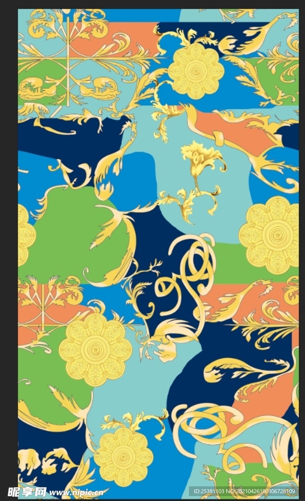 腰果 大牌腰果 数码印花 真丝